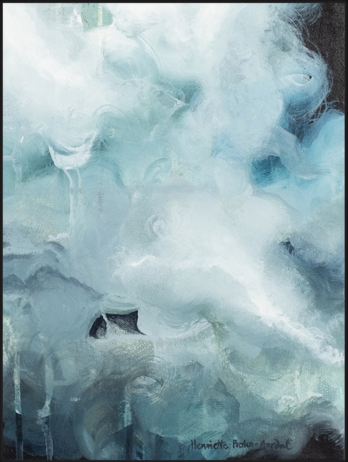 Canvas m. svevelist You finally found me 90x120/ H. Roka- Aardal ...